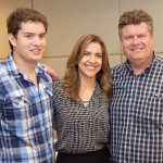 Guilherme, Cristina e Evandro Colares