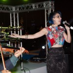 Patrícia Dias comemora seu níver em heliponto do LC Corporate