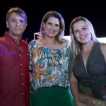 Edgar e Claudia Bastos e Rocheli Lima