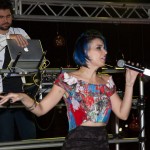 Patrícia Dias comemora seu níver em heliponto do LC Corporate