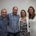 Alandre Lima, Elcio Brasileiro, Clarisse Linhares e  Caroline Siervo _