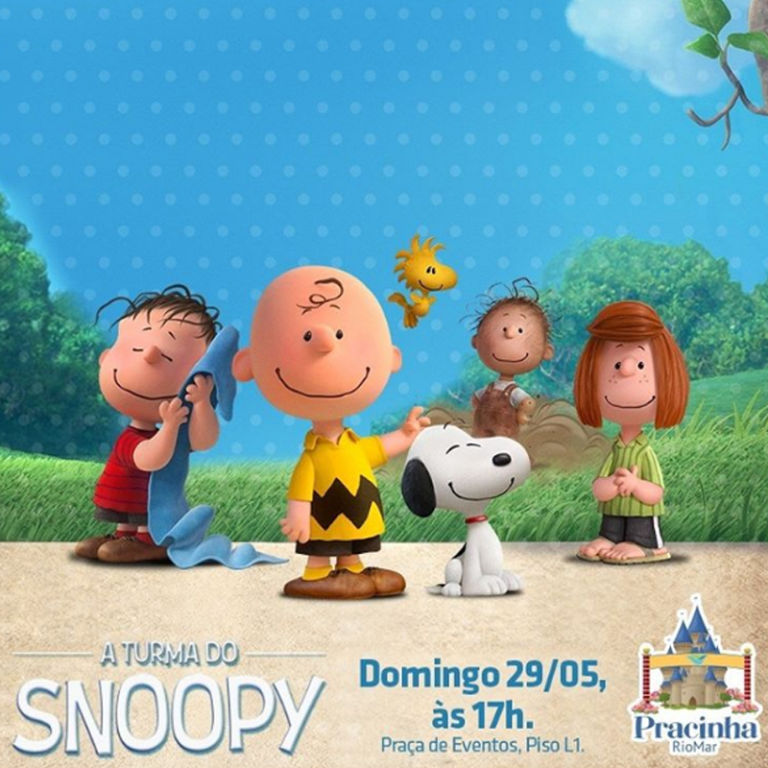 Turma do Snoopy invade a Pracinha do RioMar.