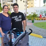 Alessandra, João Paulo e João Pedro Feijão