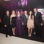 Davi e Sofia Sales, Anny, Jorge e Julya Wanderley, Alexandre Sales _