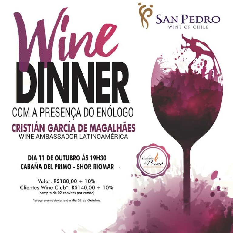 Wine Dinner no Cabaña Del Primo