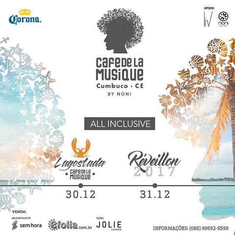 Ingressos do Réveillon 2017 do Café de La Musique começam a ser vendidos