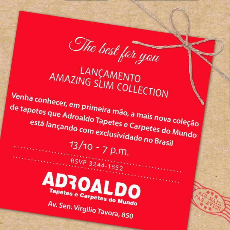 Lançamento da nova coleção de tapetes da Adroaldo Tapetes e Carpetes do Mundo.