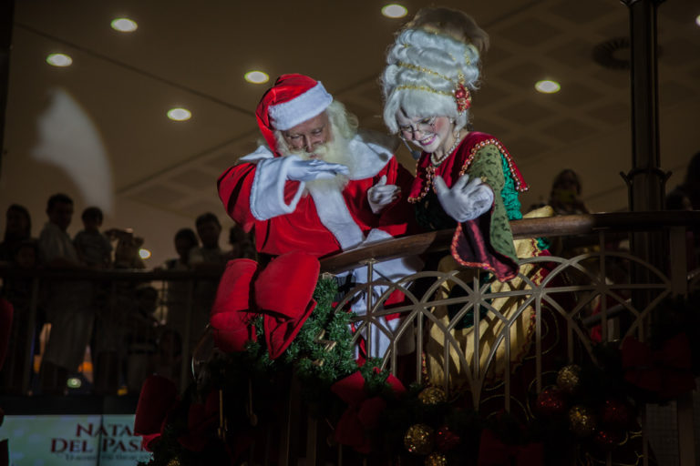 Chegada do Papai Noel no Del Paseo