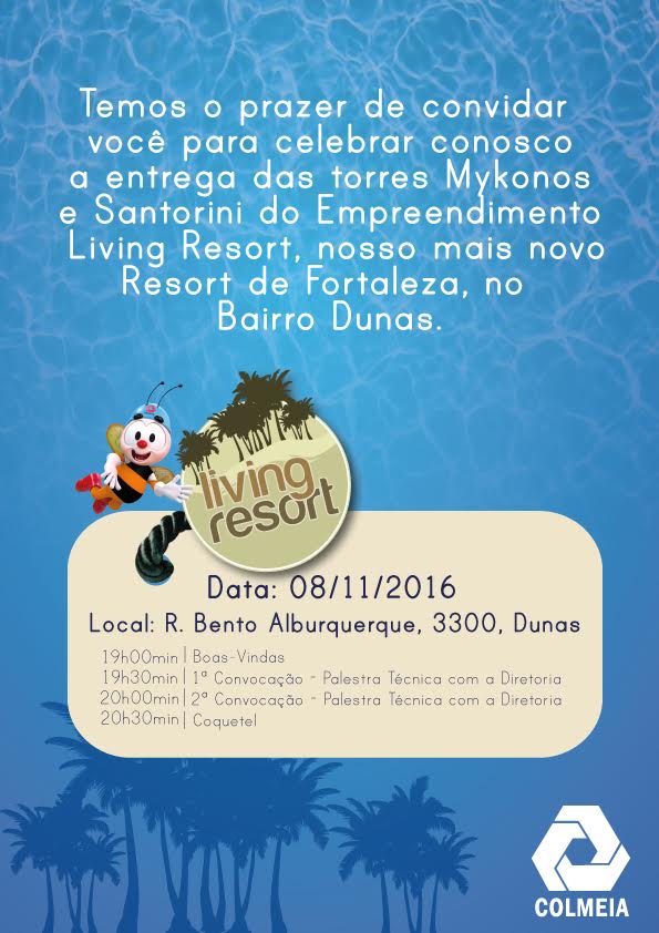 Colmeia irá entregar o empreendimento Living Resort