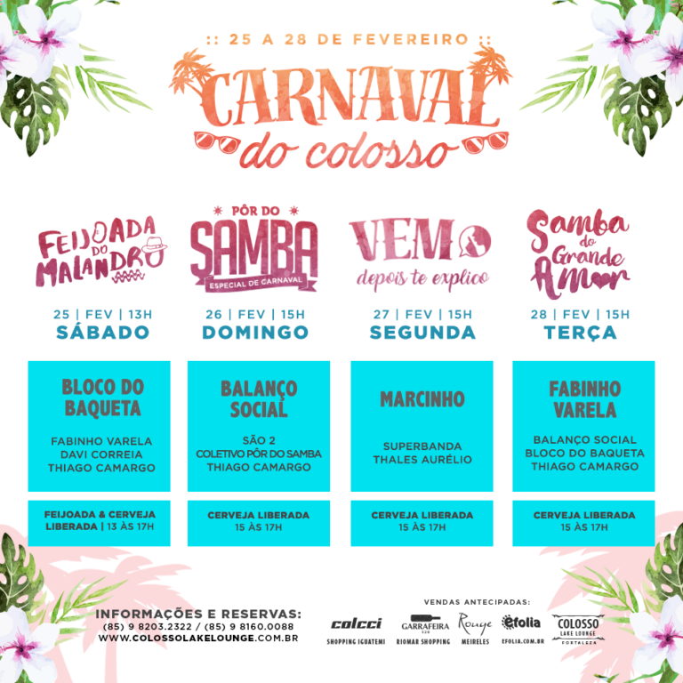 Começa hoje o Carnaval do Colosso