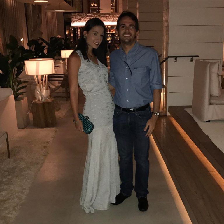 Gaudencio Lucena Júnior e Thalita Carneiro em Miami