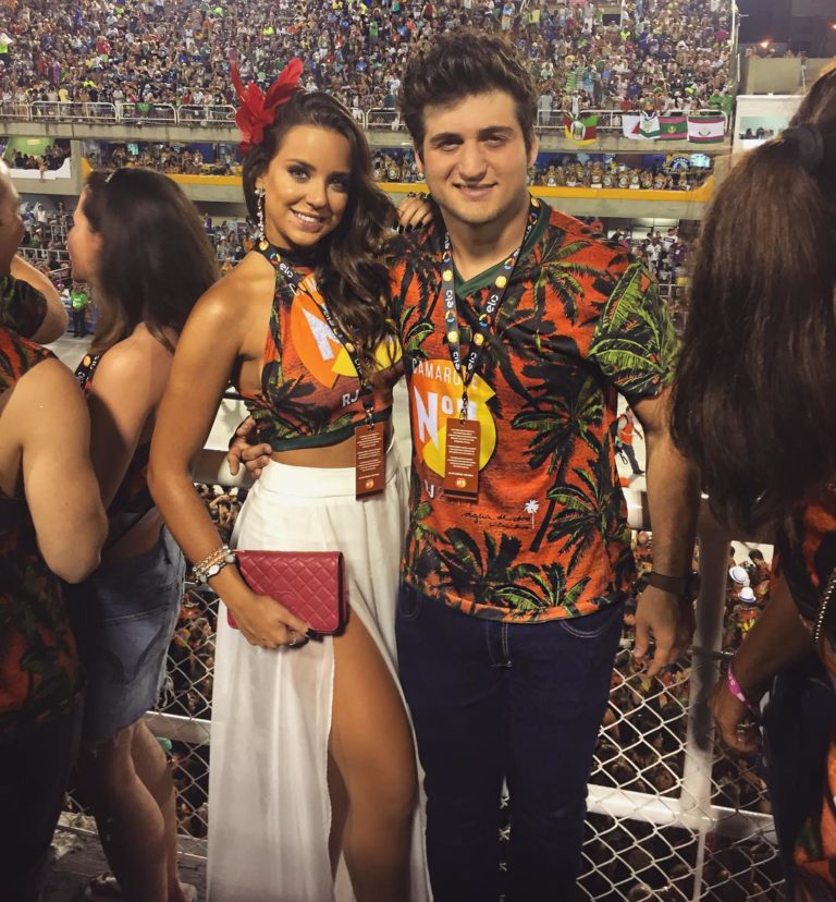 Fernanda Levy e Omar Macedo curtiram o Carnaval no Rio de Janeiro