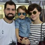 Felipe, Bento e Paula Rocha