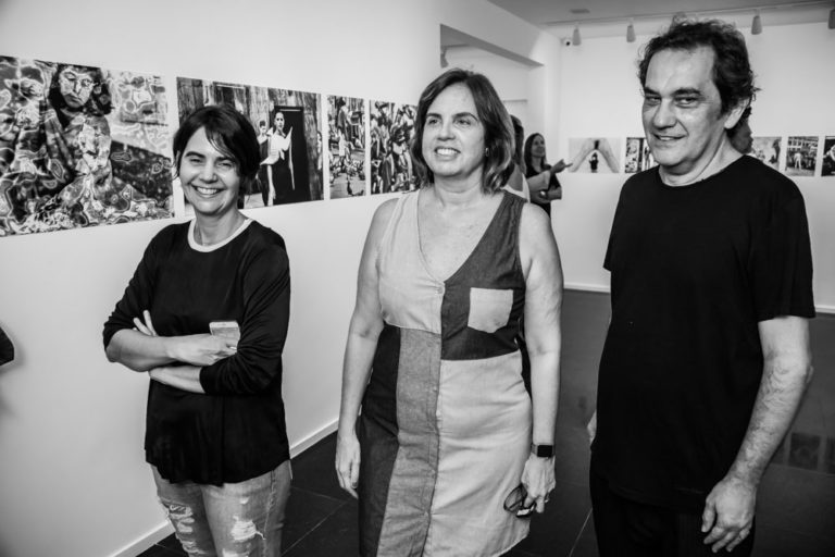 Solon Ribeiro em vernissage na Galeria Sem Título Arte