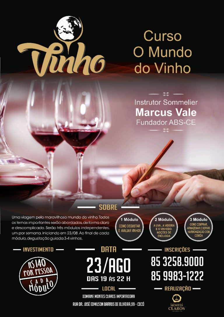 Domaine Montes Claros Importadora realiza curso ‘’Mundo do Vinho’’