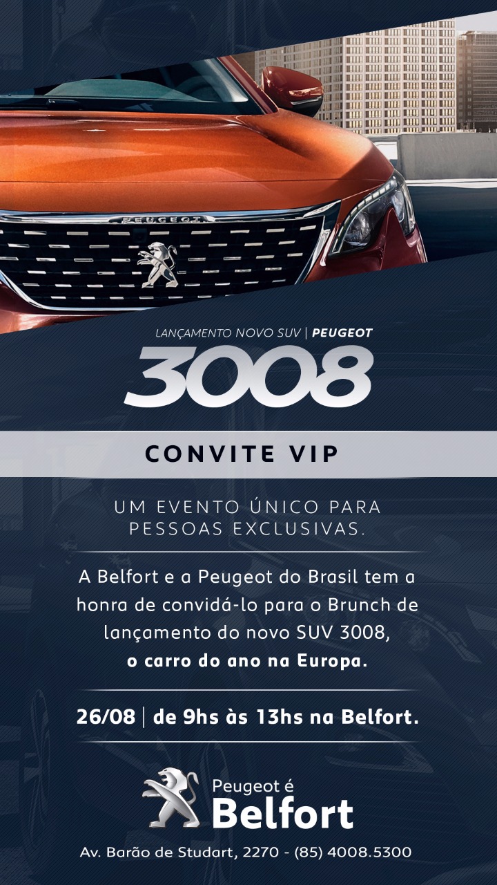 Lançamento do novo SUV Peugeot 3008