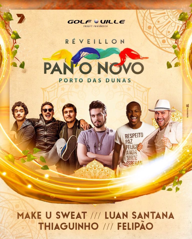 ‘Réveillon Pan’o Novo 2018’ terá Thiaguinho e Luan Santana