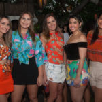Rebeca Linhares, Vera Lopes, Aline Amaral, Mariana Aguiar e Carol Veras