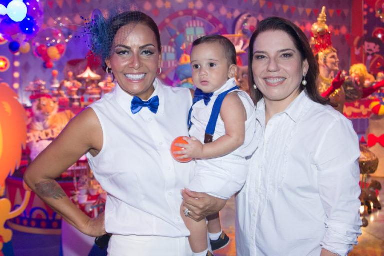 Denise Bezerra e Gil Santos festejam primeiro ano de Bento