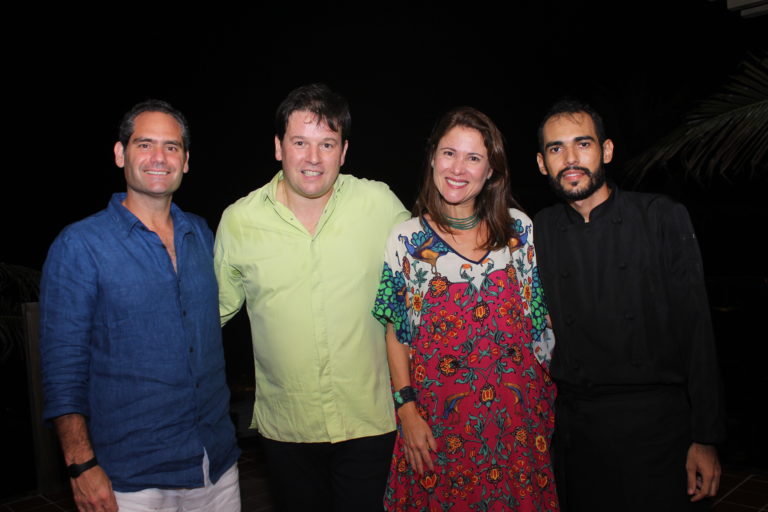 Tarso Carneiro De Melo, Chef Pascal Favre D'Anne, Cristiane De Melo e chef Artur Alves