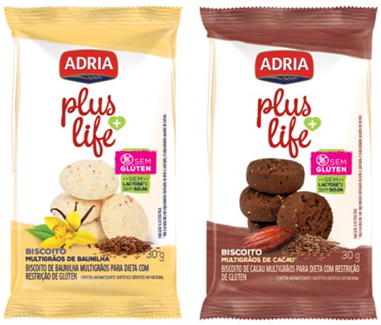 Biscoito Adria Plus Life Sem Glúten