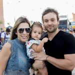 Rayane, Geovana e Emanuel Gurgel
