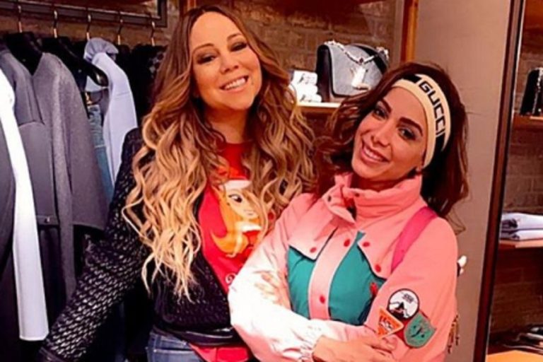 Anitta se emociona ao encontrar Mariah Carey em Aspen