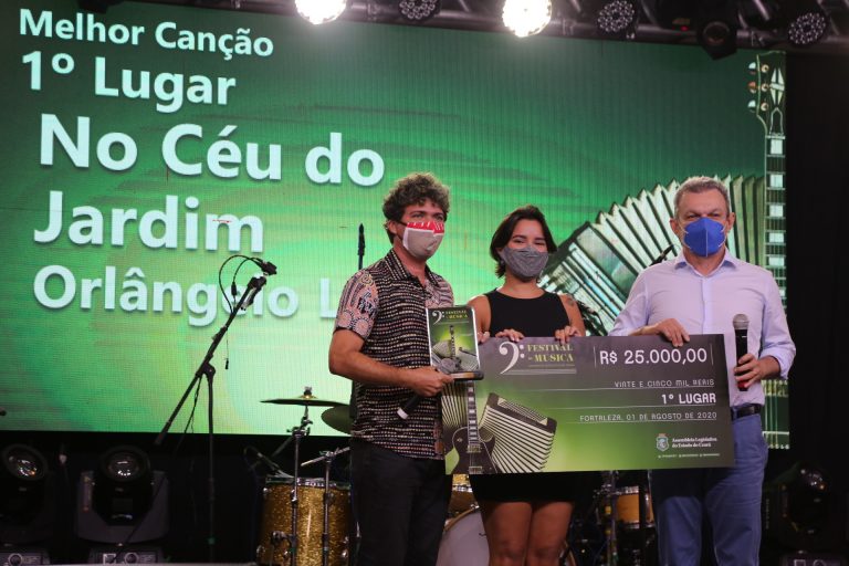 1º Lugar Melhor Canção No Céu Do Jardim, Ariadna Sampaio (interprete), Orlângelo Leal (compositor) E José Sarto