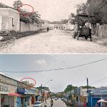 Entrada Da Parangaba Em 1919 E Atualmente. No Detalhe As Torres Da Igreja De Bom Jesus Dos Aflitos