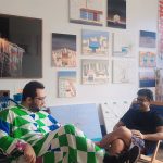 O Curador Lucas Dilacerda E O Artista Diego De Santos, No Seu Ateliê