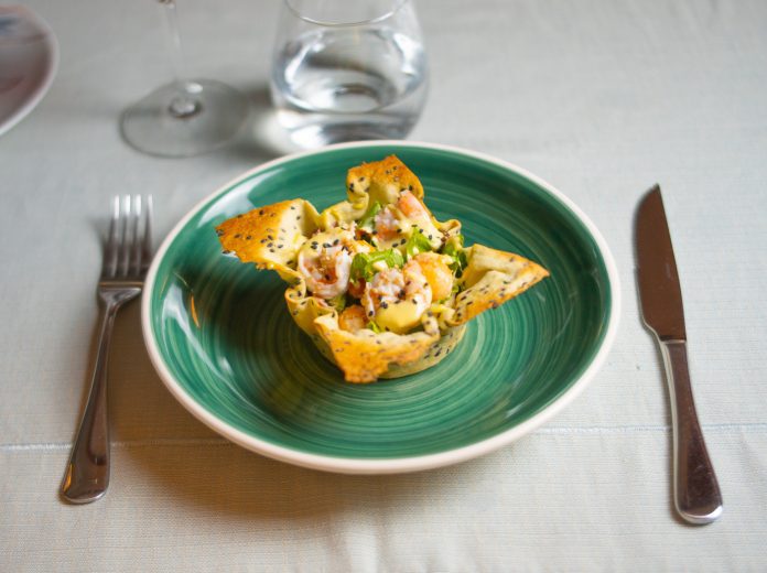 Salada Entrada Camarão